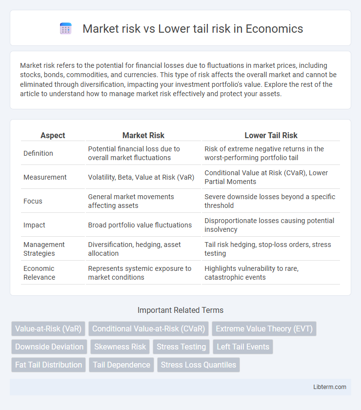 Lower tail risk vs Market risk in Economics - What is The Difference?
