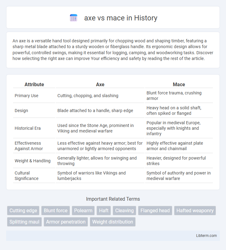 mace vs axe in History - What is The Difference?