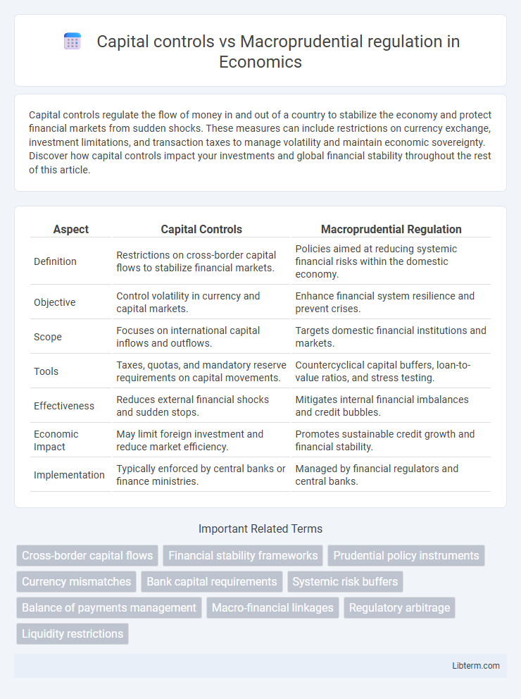 Macroprudential regulation vs Capital controls in Economics - What is The Difference?