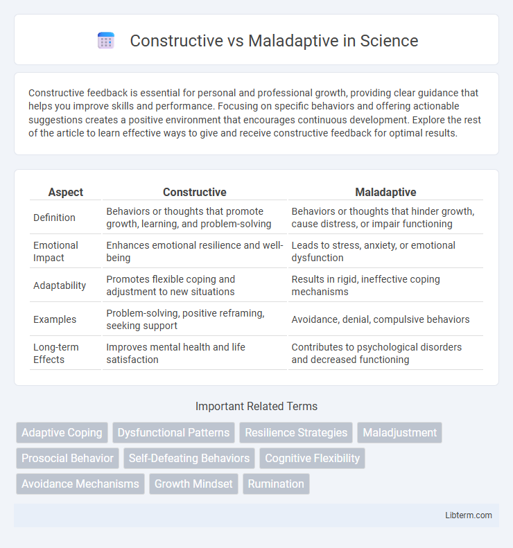 Maladaptive vs Constructive in Science - What is The Difference?
