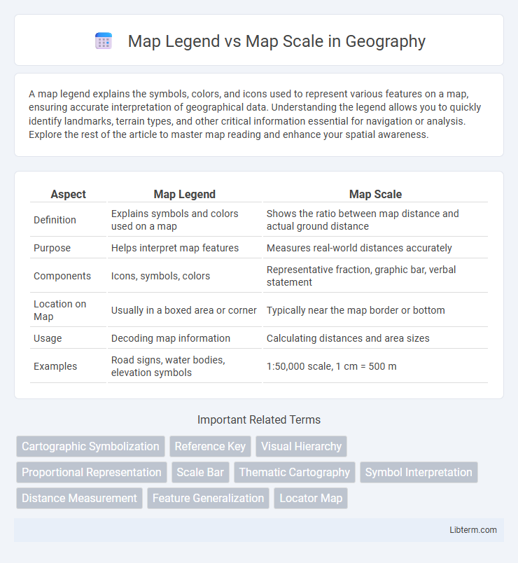 Map Scale vs Map Legend in Geography - What is The Difference?