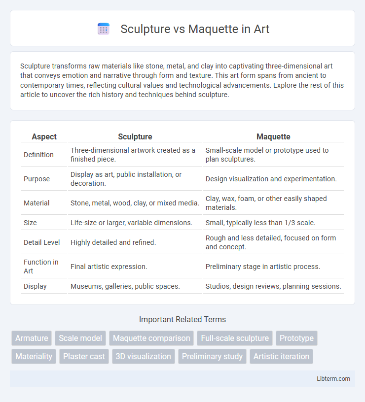 Maquette vs Sculpture in Art - What is The Difference?