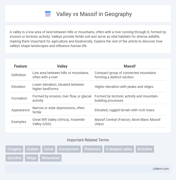 Massif vs Valley in Geography - What is The Difference?