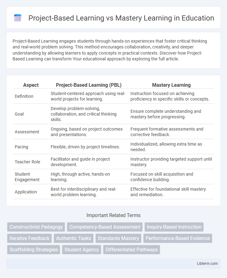 Mastery Learning vs Project-Based Learning in Education - What is The Difference?