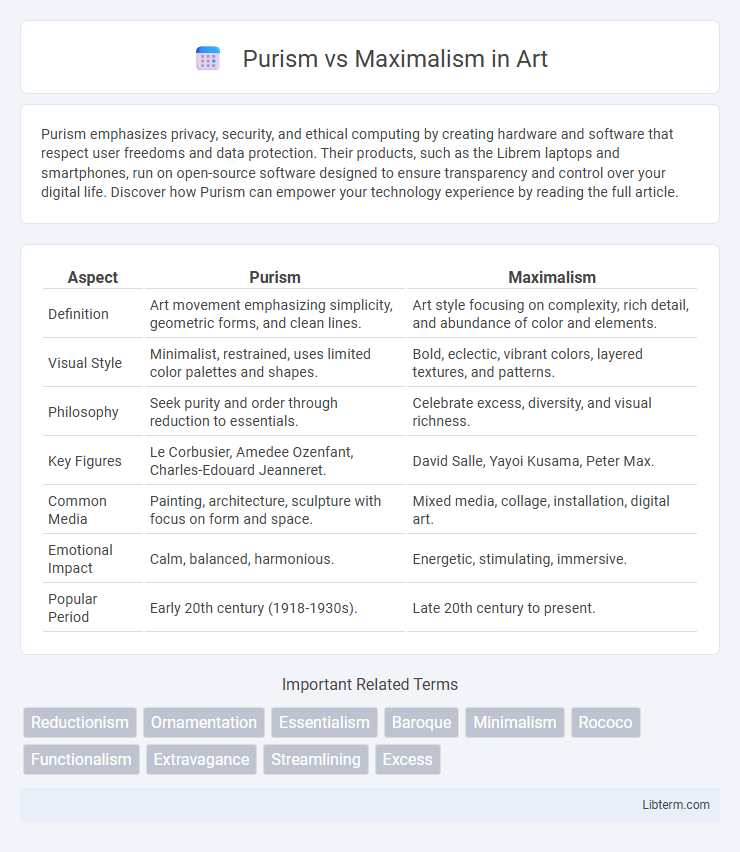Maximalism vs Purism in Art - What is The Difference?