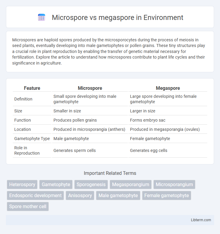 megaspore vs Microspore in Environment - What is The Difference?