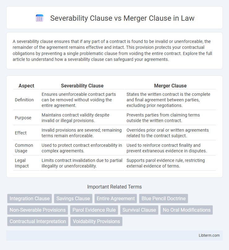 Merger Clause vs Severability Clause in Law - What is The Difference?