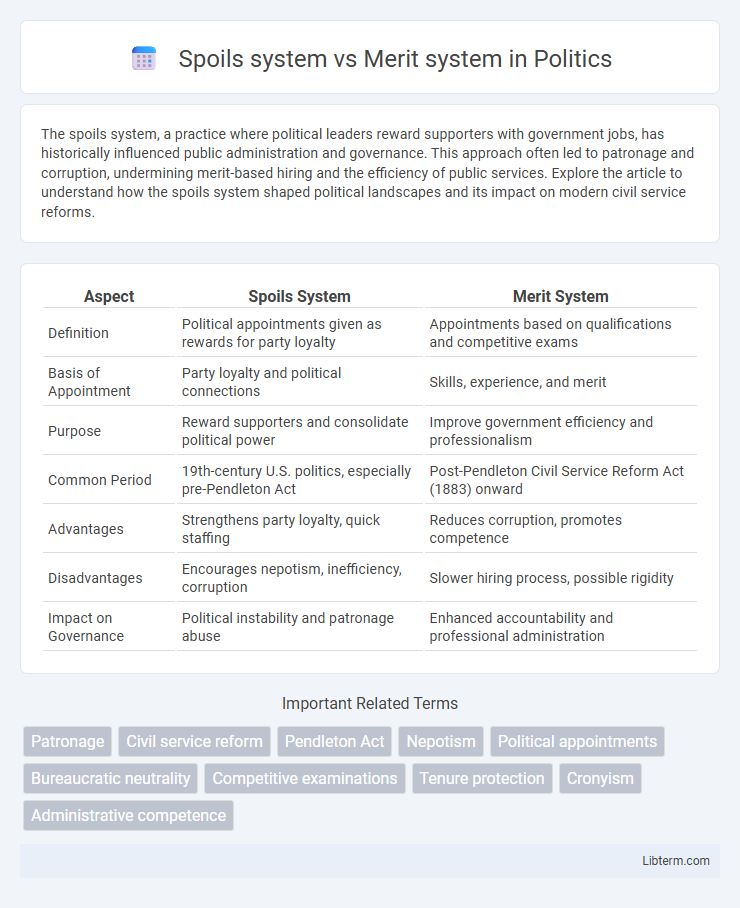 Merit system vs Spoils system in Politics - What is The Difference?