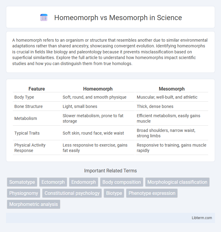 Mesomorph vs Homeomorph in Science - What is The Difference?