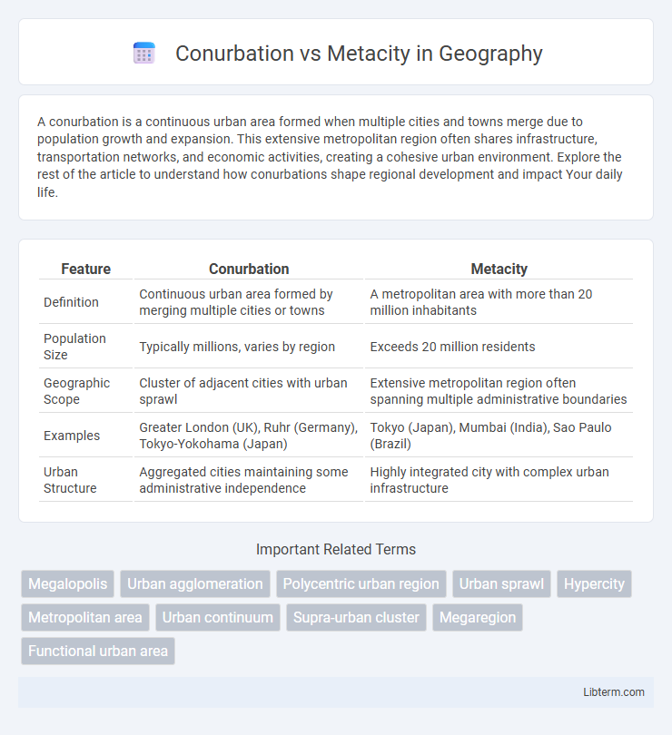 Metacity vs Conurbation in Geography - What is The Difference?