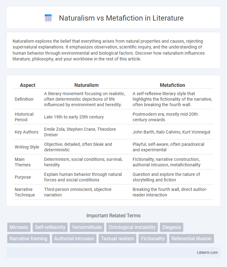 Metafiction vs Naturalism in Literature - What is The Difference?