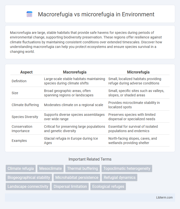 microrefugia vs Macrorefugia in Environment - What is The Difference?