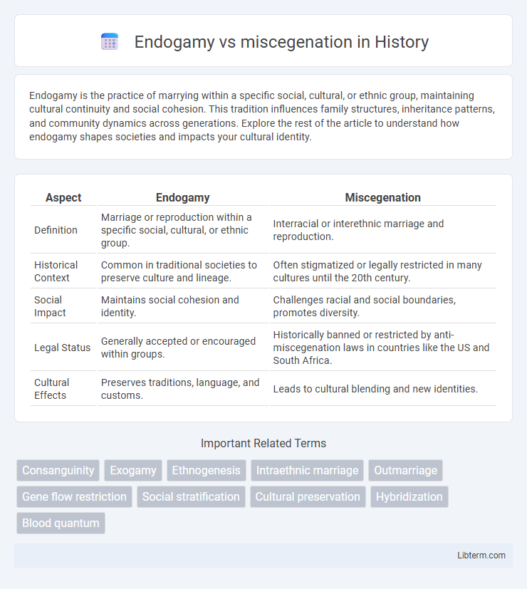 miscegenation vs Endogamy in History - What is The Difference?