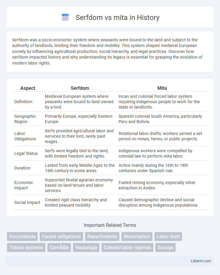 mita vs Serfdom in History - What is The Difference?