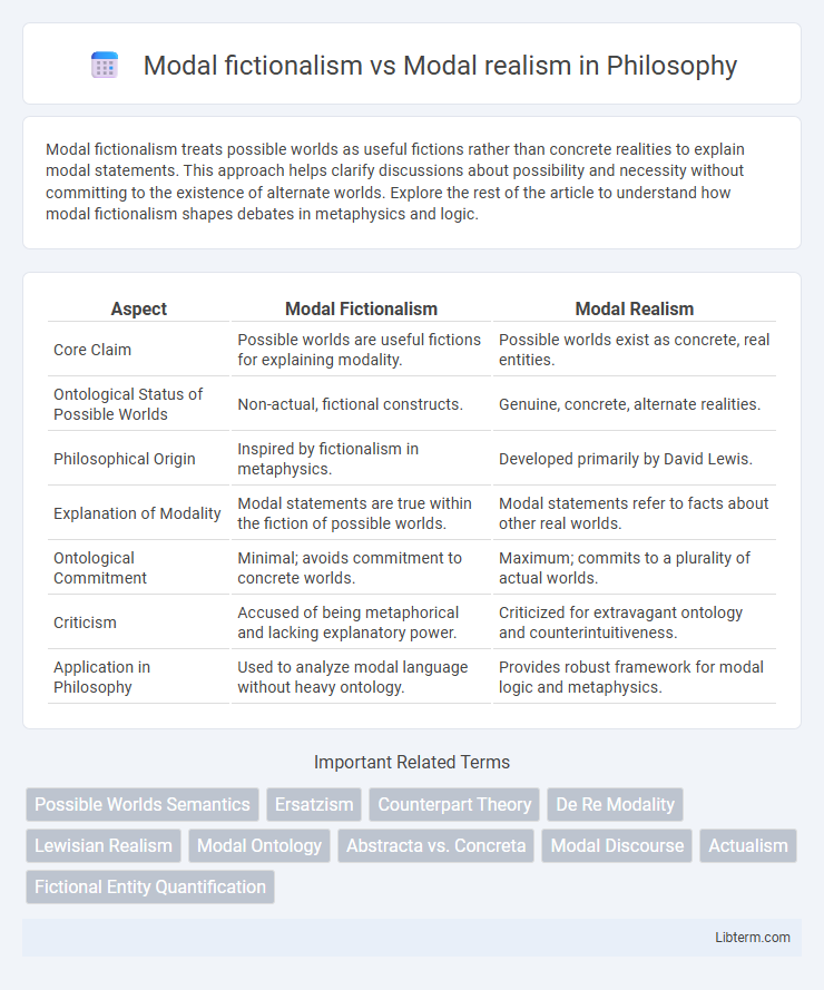 Modal realism vs Modal fictionalism in Philosophy - What is The Difference?