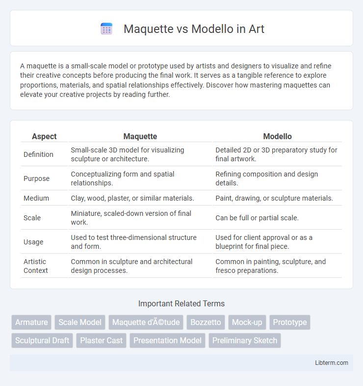 Modello vs Maquette in Art - What is The Difference?