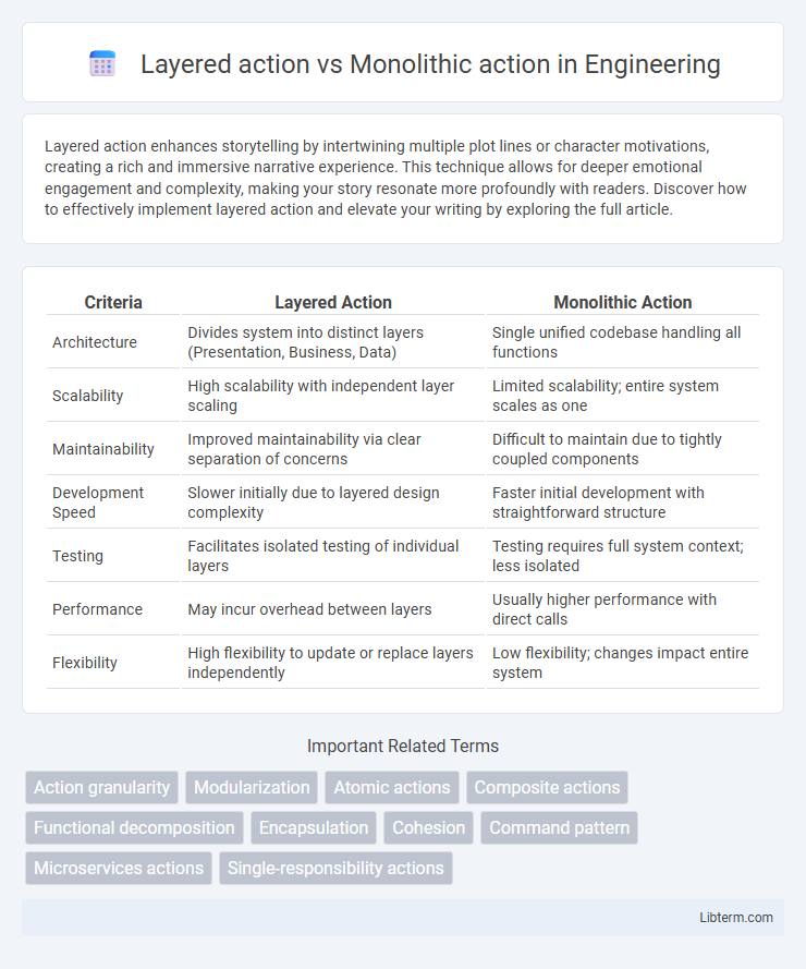 Monolithic action vs Layered action in Engineering - What is The Difference?
