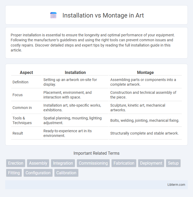 Montage vs Installation in Art - What is The Difference?