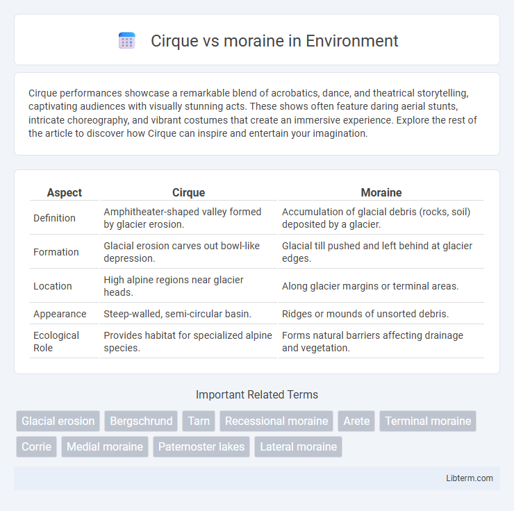 moraine vs Cirque in Environment - What is The Difference?