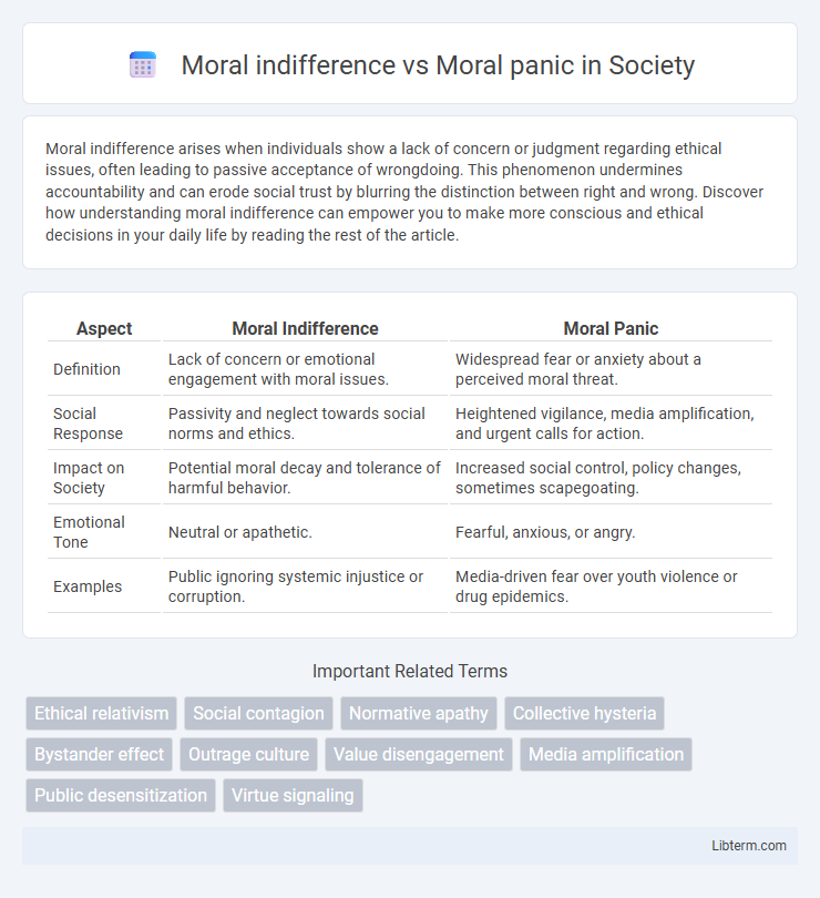 Moral panic vs Moral indifference in Society - What is The Difference?
