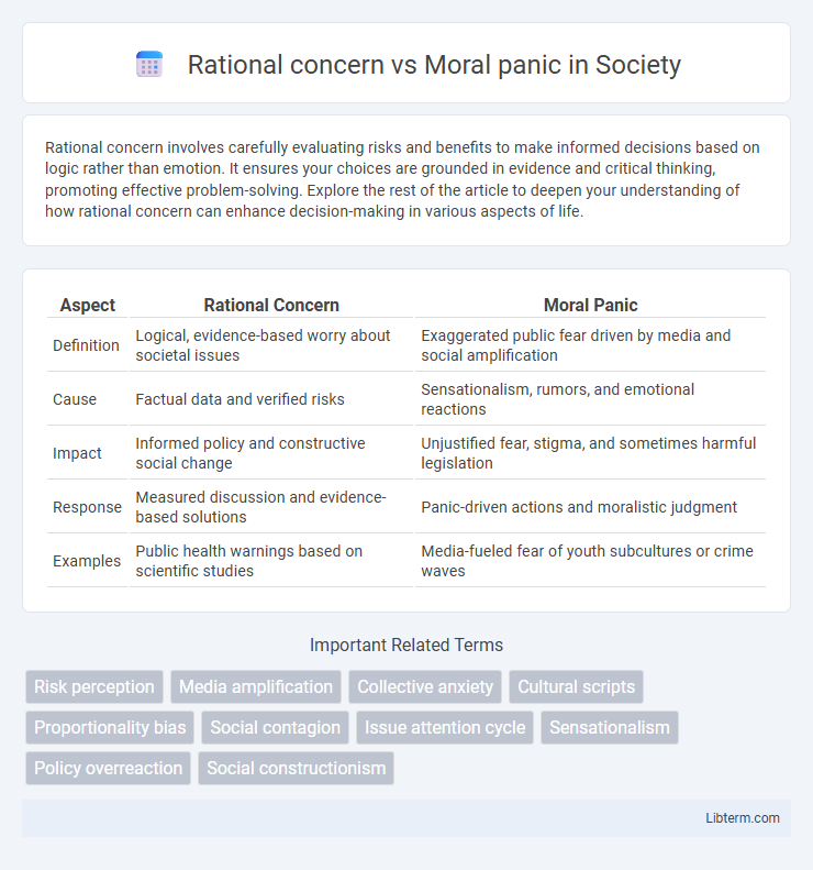 Moral panic vs Rational concern in Society - What is The Difference?
