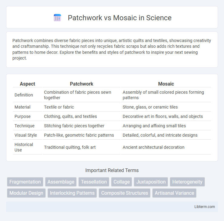 Mosaic vs Patchwork in Science - What is The Difference?