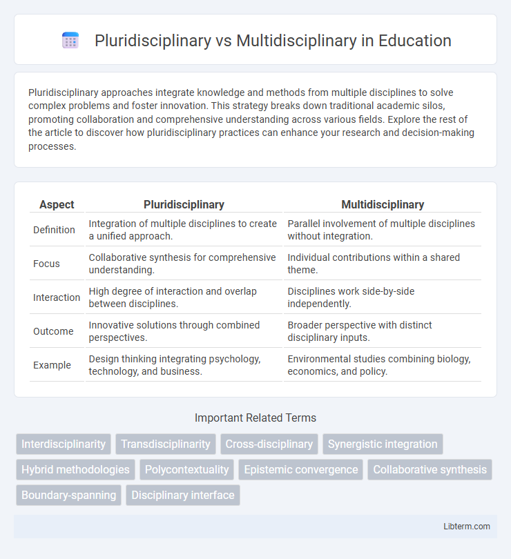Multidisciplinary vs Pluridisciplinary in Education - What is The Difference?