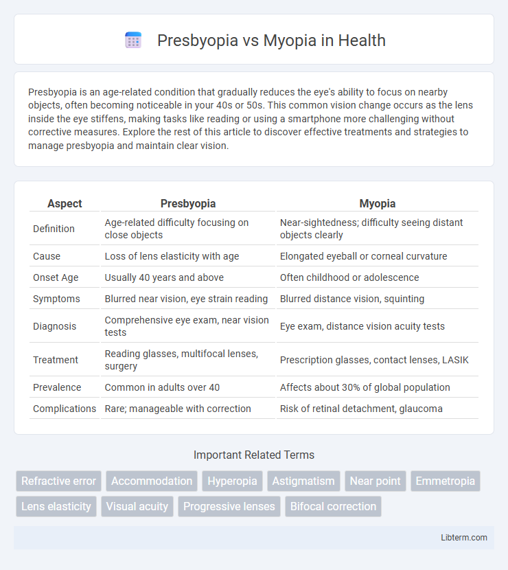 Myopia vs Presbyopia in Health - What is The Difference?