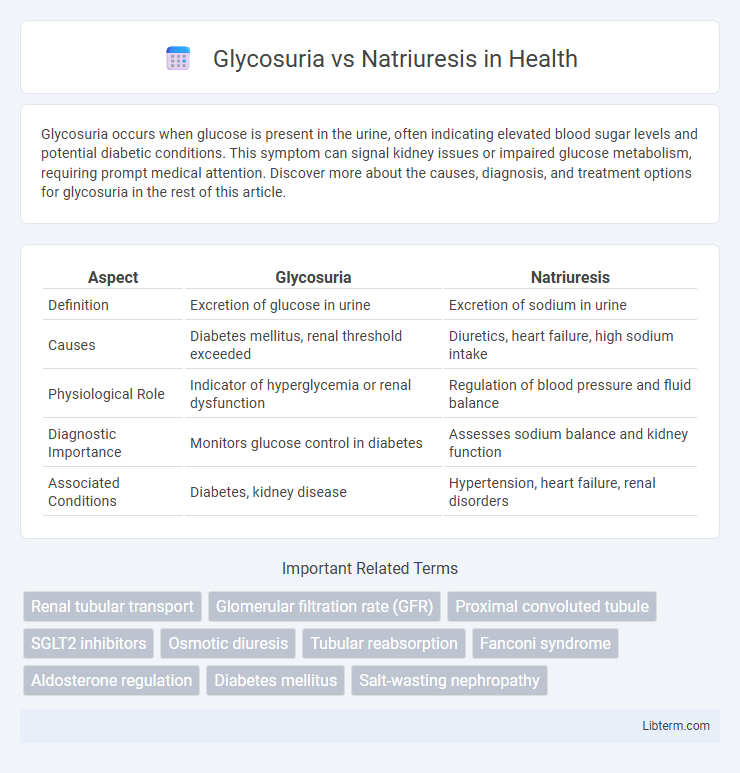Natriuresis vs Glycosuria in Health - What is The Difference?