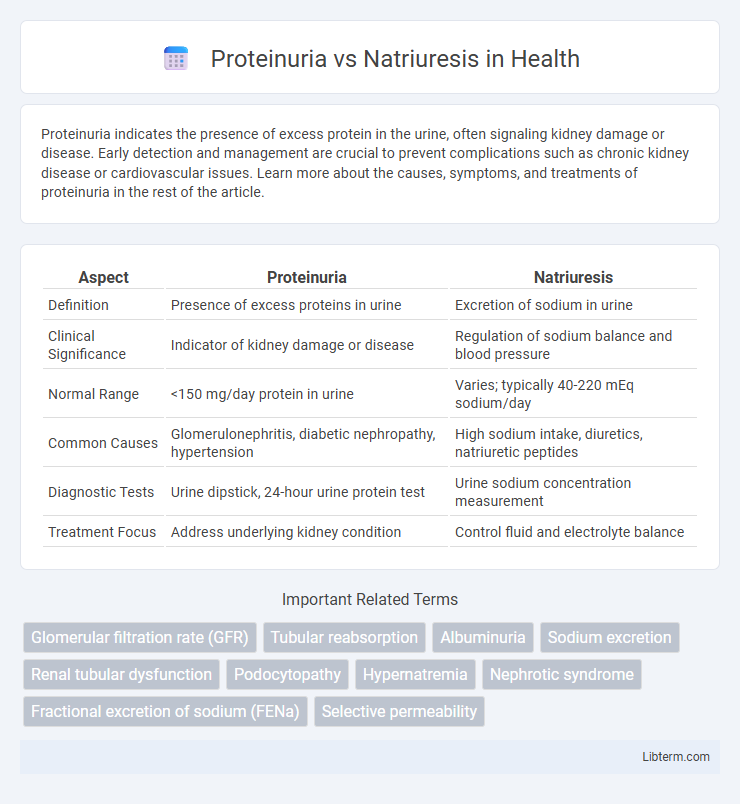 Natriuresis vs Proteinuria in Health - What is The Difference?