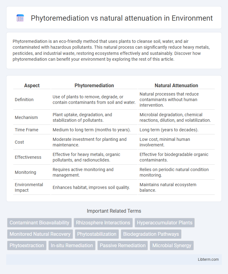 natural attenuation vs Phytoremediation in Environment - What is The Difference?
