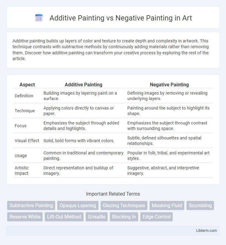 Negative Painting vs Additive Painting in Art - What is The Difference?