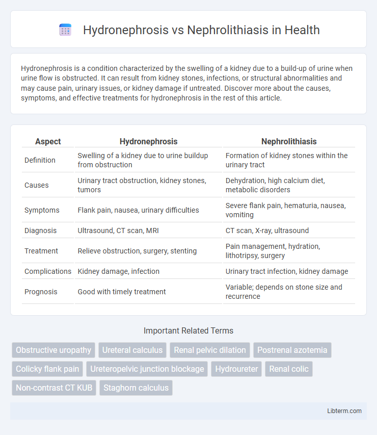 Nephrolithiasis vs Hydronephrosis in Health - What is The Difference?