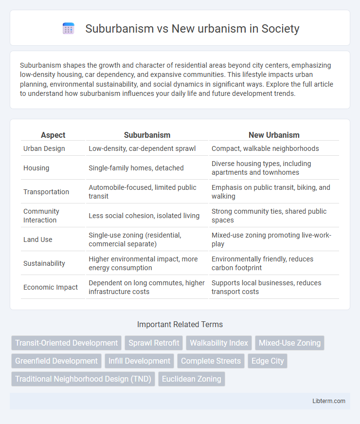 New urbanism vs Suburbanism in Society - What is The Difference?