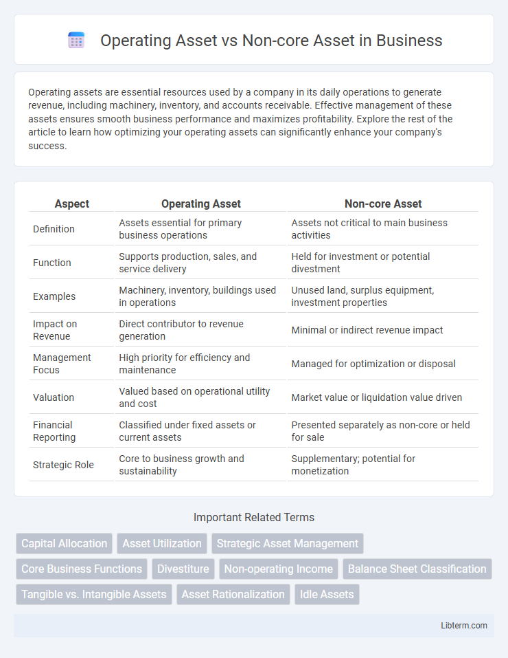 Non-core Asset vs Operating Asset in Business - What is The Difference?