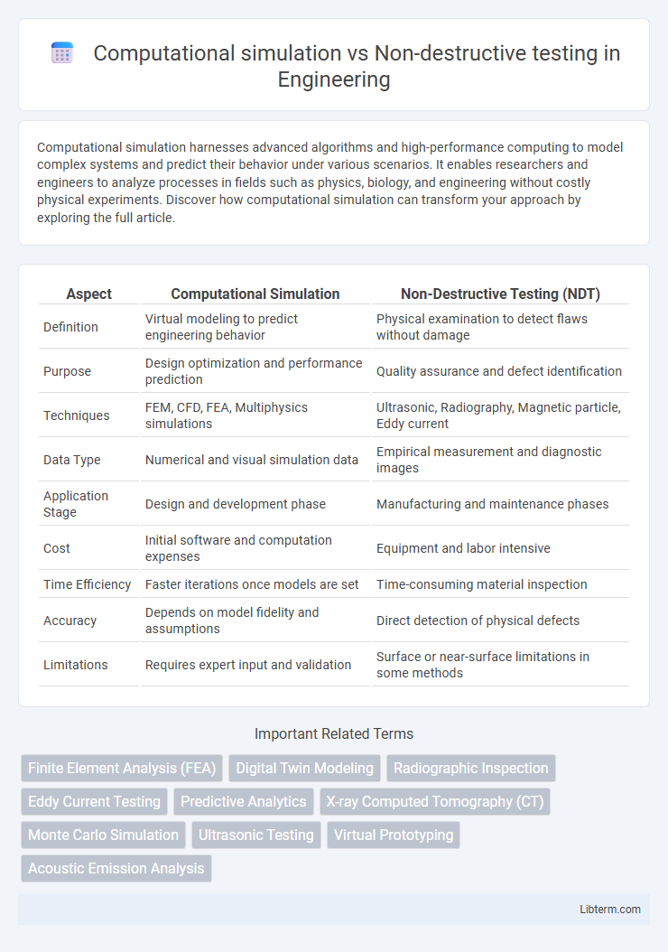 Non-destructive testing vs Computational simulation in Engineering - What is The Difference?