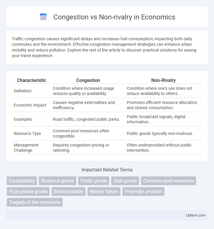 Non-rivalry vs Congestion in Economics - What is The Difference?