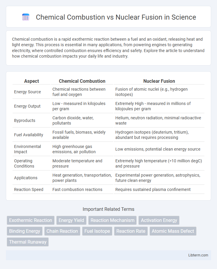 Nuclear Fusion vs Chemical Combustion in Science - What is The Difference?