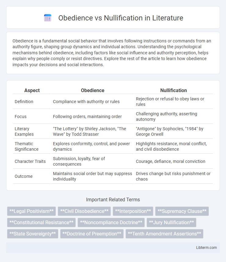 Nullification vs Obedience in Literature - What is The Difference?