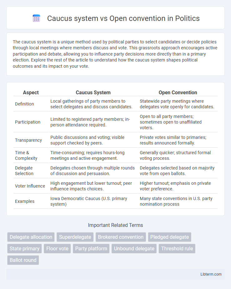 Open convention vs Caucus system in Politics - What is The Difference?