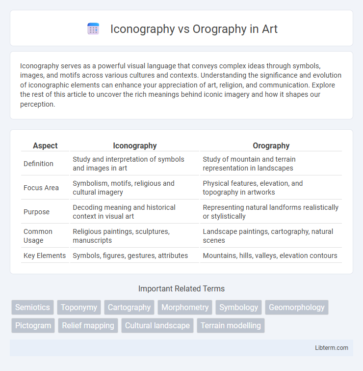 Orography vs Iconography in Art - What is The Difference?