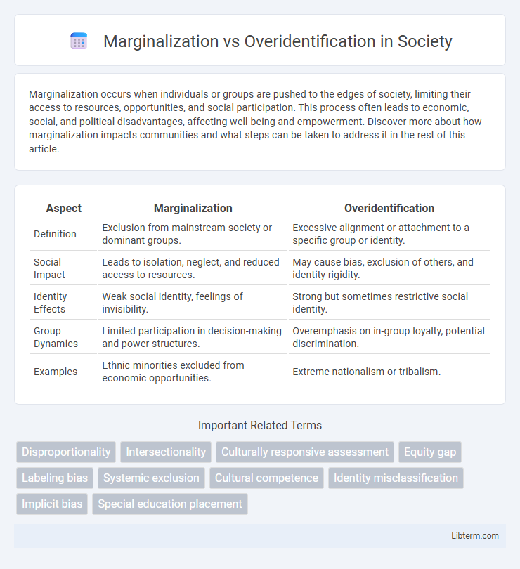 Overidentification vs Marginalization in Society - What is The Difference?