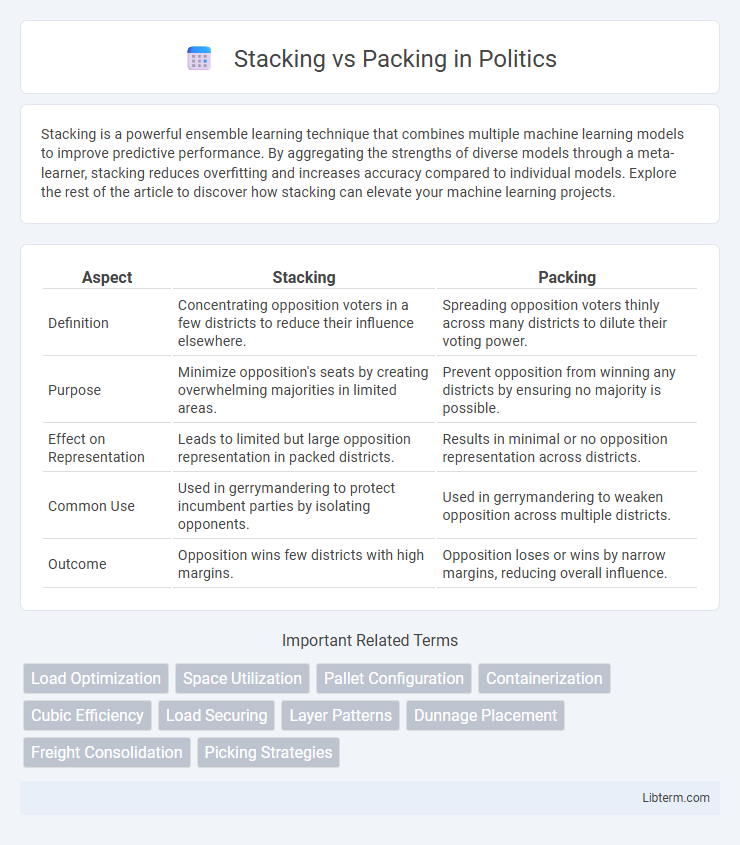 Packing vs Stacking in Politics - What is The Difference?