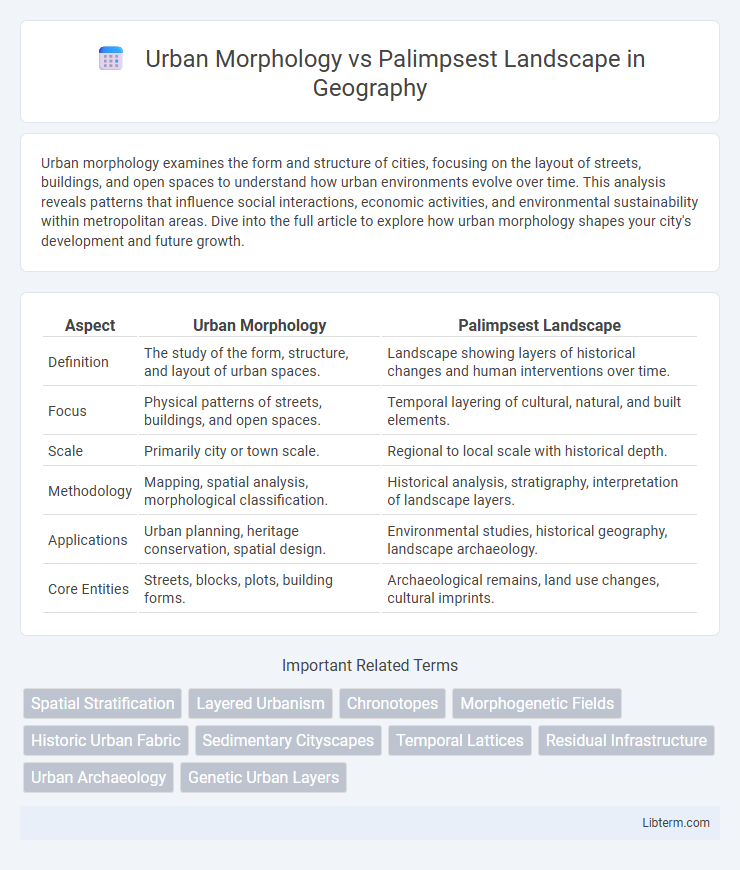 Palimpsest Landscape vs Urban Morphology in Geography - What is The Difference?