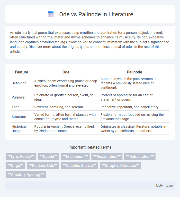 Palinode vs Ode in Literature - What is The Difference?