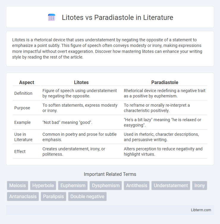 Paradiastole vs Litotes in Literature - What is The Difference?