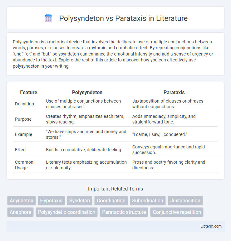 Parataxis vs Polysyndeton in Literature - What is The Difference?