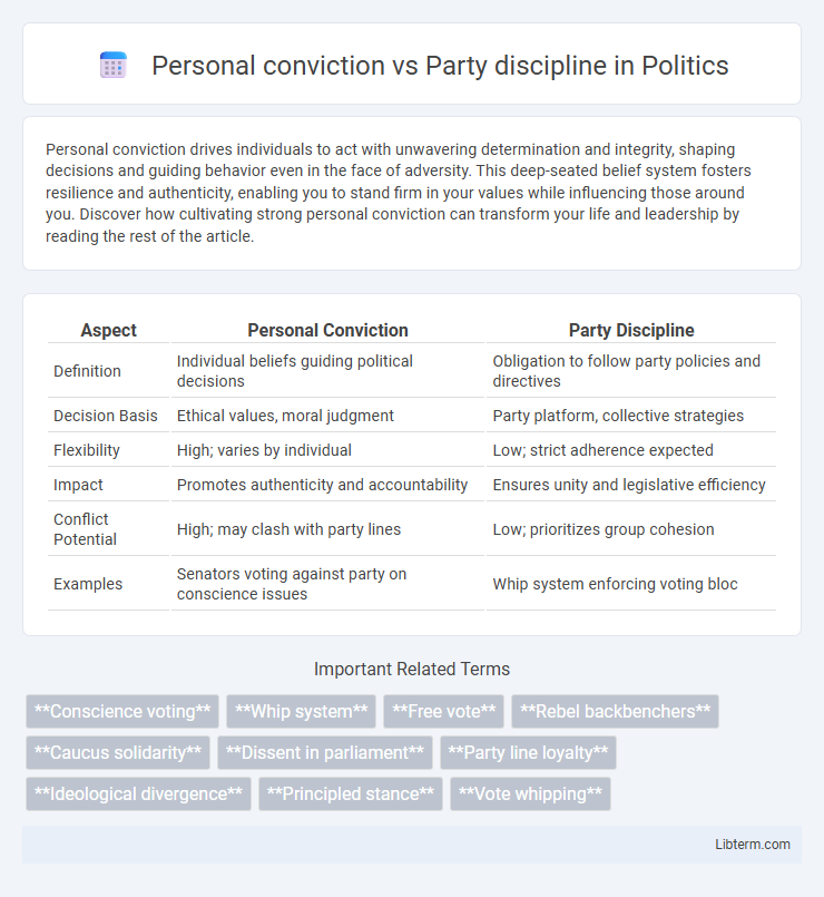 Party discipline vs Personal conviction in Politics - What is The Difference?