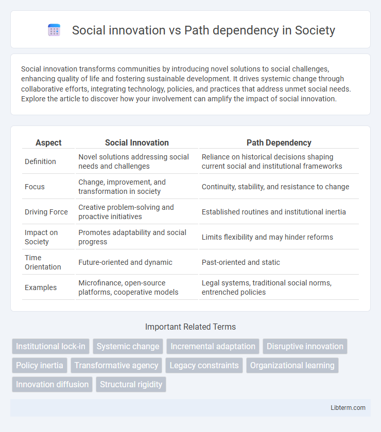 Path dependency vs Social innovation in Society - What is The Difference?