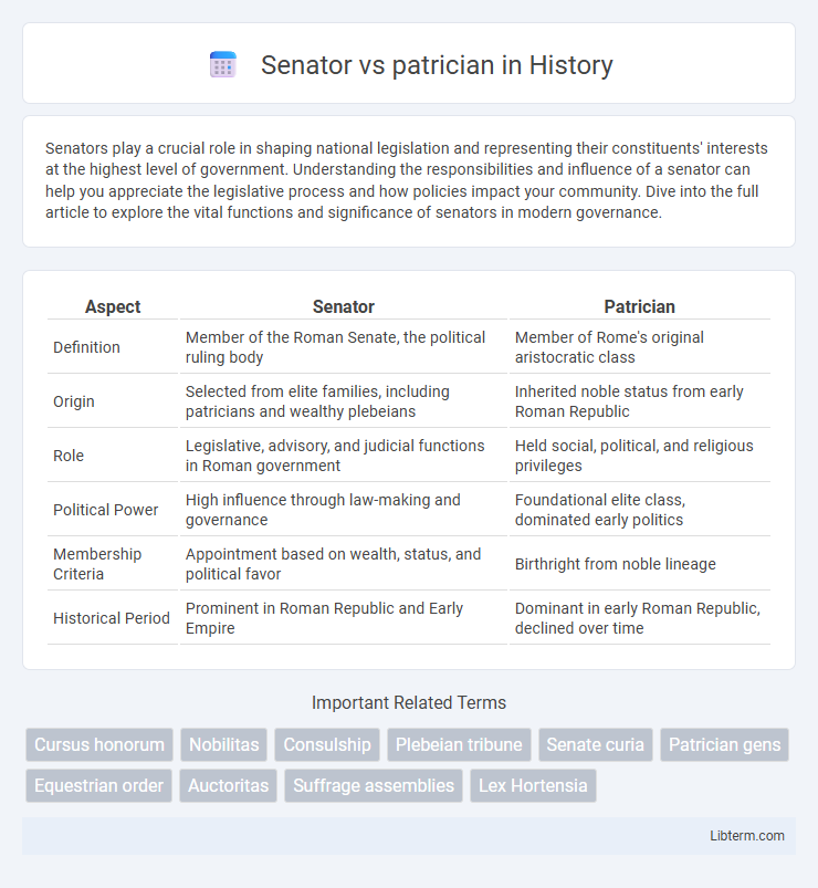 patrician vs Senator in History - What is The Difference?